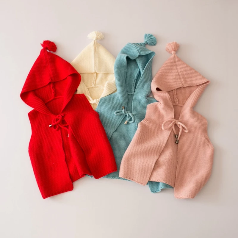 Girls Knitting Vest 2017 Fashion Spring Autumn Children's Sweaters Female Baby 100% Cotton Hooded Sweaters Vest Suit 1-4 Years
Girls Knitting Vest 2017 Fashion Spring Autumn Children's Sweaters Female Baby 100% Cotton Hooded Sweaters Vest Suit 1-4 Years
