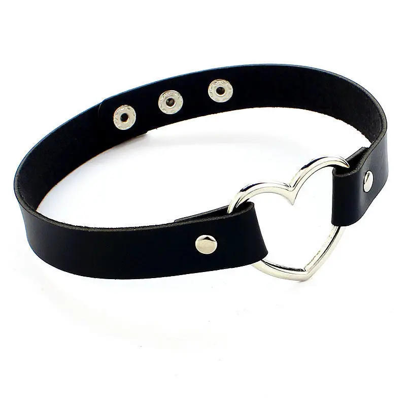 2020 Trendy Sexy Punk Gothic Leather Heart Studded Choker Necklace Neck Vintage Charm Round Collar Necklaces Women Jewelry Gift
2020 Trendy Sexy Punk Gothic Leather Heart Studded Choker Necklace Neck Vintage Charm Round Collar Necklaces Women Jewelry Gift