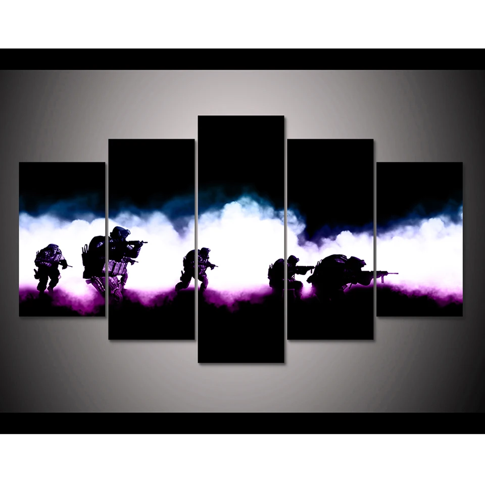 Modular Canvas Poster Framework Wall Art 5 Panels Gallant Army Soldiers Painting Living Room Home Decoration HD Prints Picture
Modular Canvas Poster Framework Wall Art 5 Panels Gallant Army Soldiers Painting Living Room Home Decoration HD Prints Picture