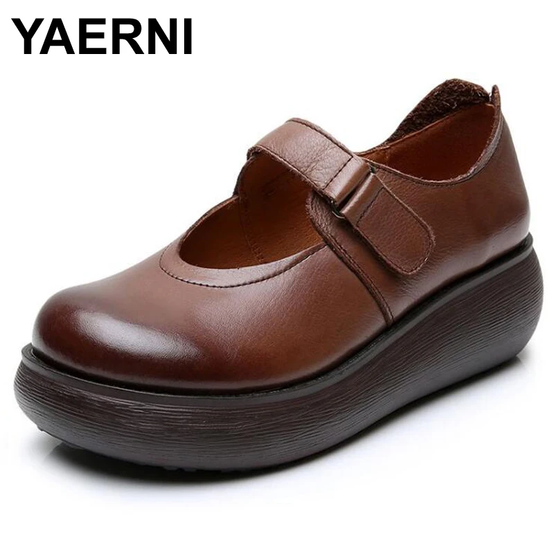 YAERNI Summer Fashion Women Flat Platform Shoes Woman Breathable Genuine Leather Shoes Moccasin Zapatos Mujer Ladies Boat shoes
YAERNI Summer Fashion Women Flat Platform Shoes Woman Breathable Genuine Leather Shoes Moccasin Zapatos Mujer Ladies Boat shoes