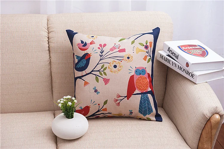 45cm *45cm Decorative Cartoon Owl Cotton Linen Pillow Case Cover Pillowcase for House New
45cm *45cm Decorative Cartoon Owl Cotton Linen Pillow Case Cover Pillowcase for House New