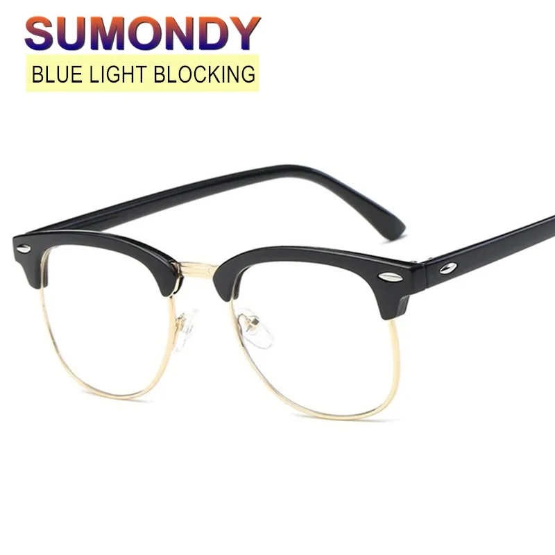 Компьютерные очки SUMONDY UF08 для мужчин и женщин модные брендовые с защитой от