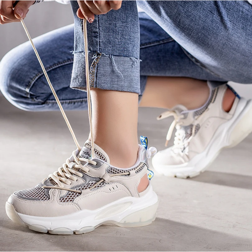 Full Grain Genuine Leather Hollow Cow Leather Shoes Women Breathable Sneaker Cross-tied Lace-up Spring/Autumn Casual Loafer 19
Full Grain Genuine Leather Hollow Cow Leather Shoes Women Breathable Sneaker Cross-tied Lace-up Spring/Autumn Casual Loafer 19