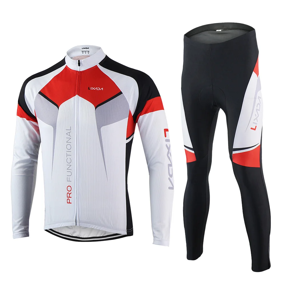 Lixada Cycling Clothing Set Men Quick-dry Sportswear Suit Spring Autumn Breathable Bicycle Clothing Long Sleeve Jersey + Pants
Lixada Cycling Clothing Set Men Quick-dry Sportswear Suit Spring Autumn Breathable Bicycle Clothing Long Sleeve Jersey + Pants