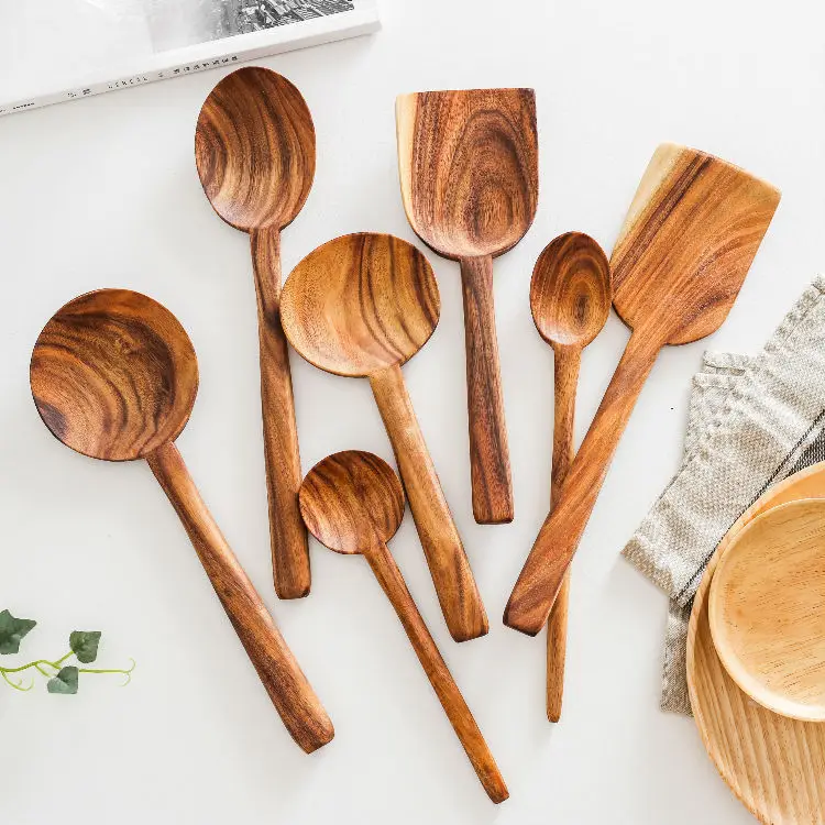 Natural Wood Spoon Ladle Long Rice Soup Skimmer Cooking Spoons Scoop Handmade Kitchen Tool Set
Natural Wood Spoon Ladle Long Rice Soup Skimmer Cooking Spoons Scoop Handmade Kitchen Tool Set