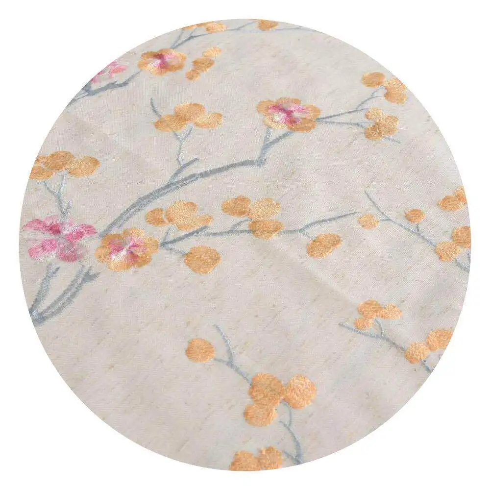 Curtains for Living Room Cotton and Linen Curtain Cloth Embroidered Curtain Fabric Contracted Chinese Plum Tree
Curtains for Living Room Cotton and Linen Curtain Cloth Embroidered Curtain Fabric Contracted Chinese Plum Tree