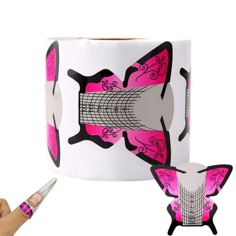 300Pcs/Roll Butterfly Dual Gel Nail Forms Tips Forms Nail Extension Builder Stickers Acrylic Nails Tips Paper Form For Nails Gel
300Pcs/Roll Butterfly Dual Gel Nail Forms Tips Forms Nail Extension Builder Stickers Acrylic Nails Tips Paper Form For Nails Gel