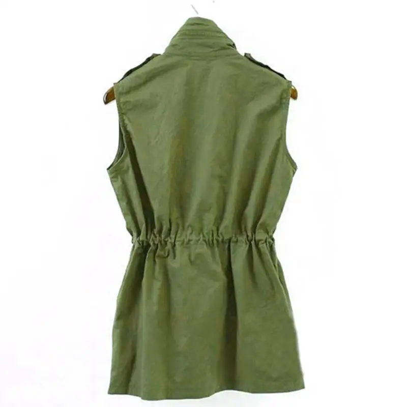 Factory Price! Casual Lady Military Drawstring Jackets Multi-pocket Waist Elastic Jacket
Factory Price! Casual Lady Military Drawstring Jackets Multi-pocket Waist Elastic Jacket