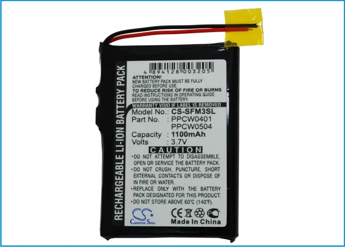 Cameron Sino MP3, MP4, PMP Battery for JNC SSF-M3 20GB ,COWON iAUDIO M3 X5 (PPCW0401,PPCW0504) Cameron Sino
Cameron Sino MP3, MP4, PMP Battery for JNC SSF-M3 20GB ,COWON iAUDIO M3 X5 (PPCW0401,PPCW0504) Cameron Sino
