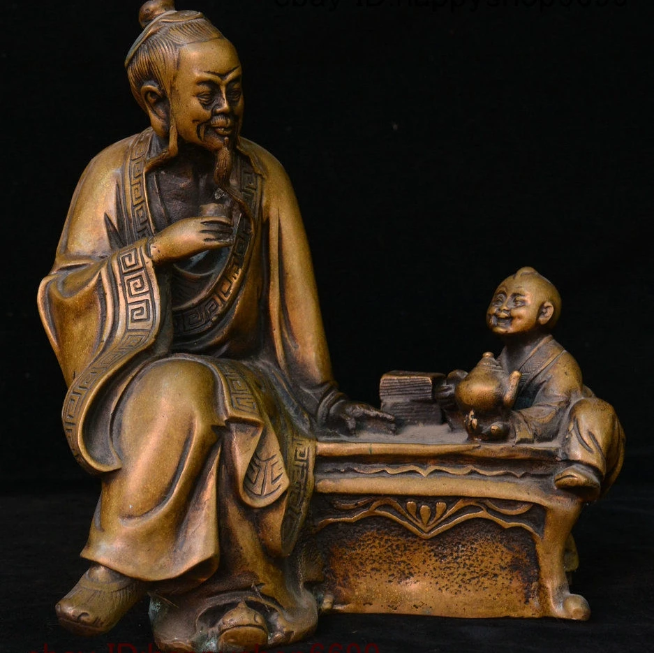 Old China Folk Bronze Gentleman immortal Tong zi Boy kid Babe Child Bairn Statue
Old China Folk Bronze Gentleman immortal Tong zi Boy kid Babe Child Bairn Statue