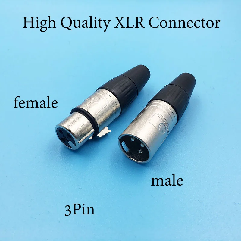 10pcs/lot High Quality XLR Audio Connector Jack Socket Black for Microphone MIC 3P Female Male Plug Speaker XLR Connector
10pcs/lot High Quality XLR Audio Connector Jack Socket Black for Microphone MIC 3P Female Male Plug Speaker XLR Connector
