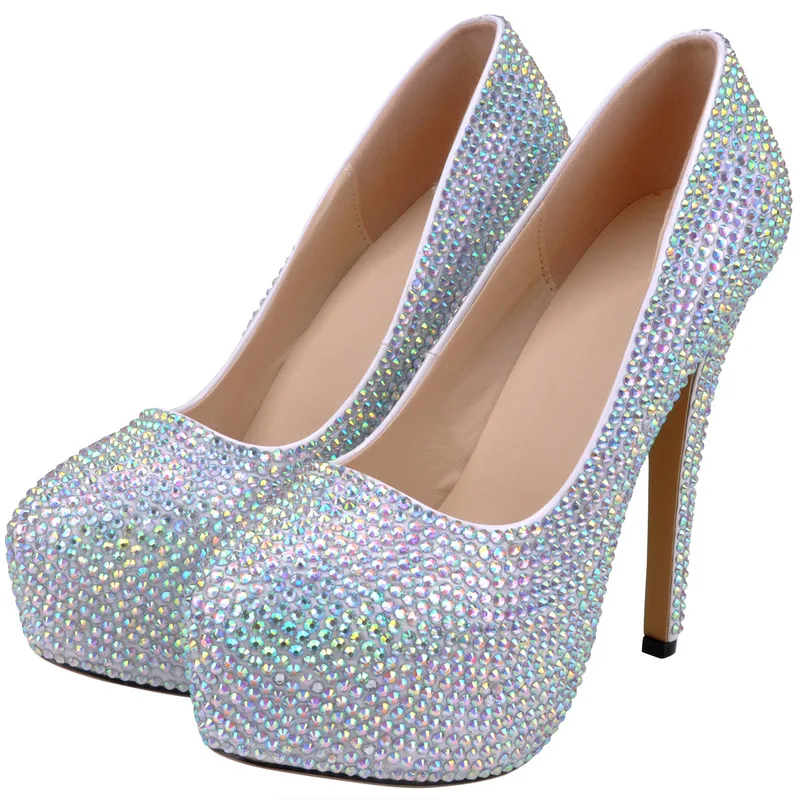Women's Pumps Wedding Rhinestone Artificial PU Sexy Round head Fine heel Buckle Viscose shoes 14CM High Heels Party Shoes
Women's Pumps Wedding Rhinestone Artificial PU Sexy Round head Fine heel Buckle Viscose shoes 14CM High Heels Party Shoes