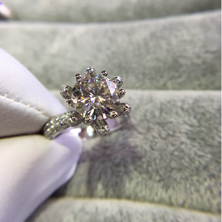 Женское кольцо из серебра 925 пробы с фианитом 5-10 размеров | Украшения и аксессуары