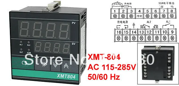 XMT804 AC 115-285V S R B K Thermocouple Input SSR Relay Output PV SV Display PID Thermostat Digital Temperature Controller
XMT804 AC 115-285V S R B K Thermocouple Input SSR Relay Output PV SV Display PID Thermostat Digital Temperature Controller
