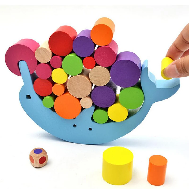 Wooden Dolphin Balance Block Game Children's Stacks High Toys Desk Early Learning
Wooden Dolphin Balance Block Game Children's Stacks High Toys Desk Early Learning