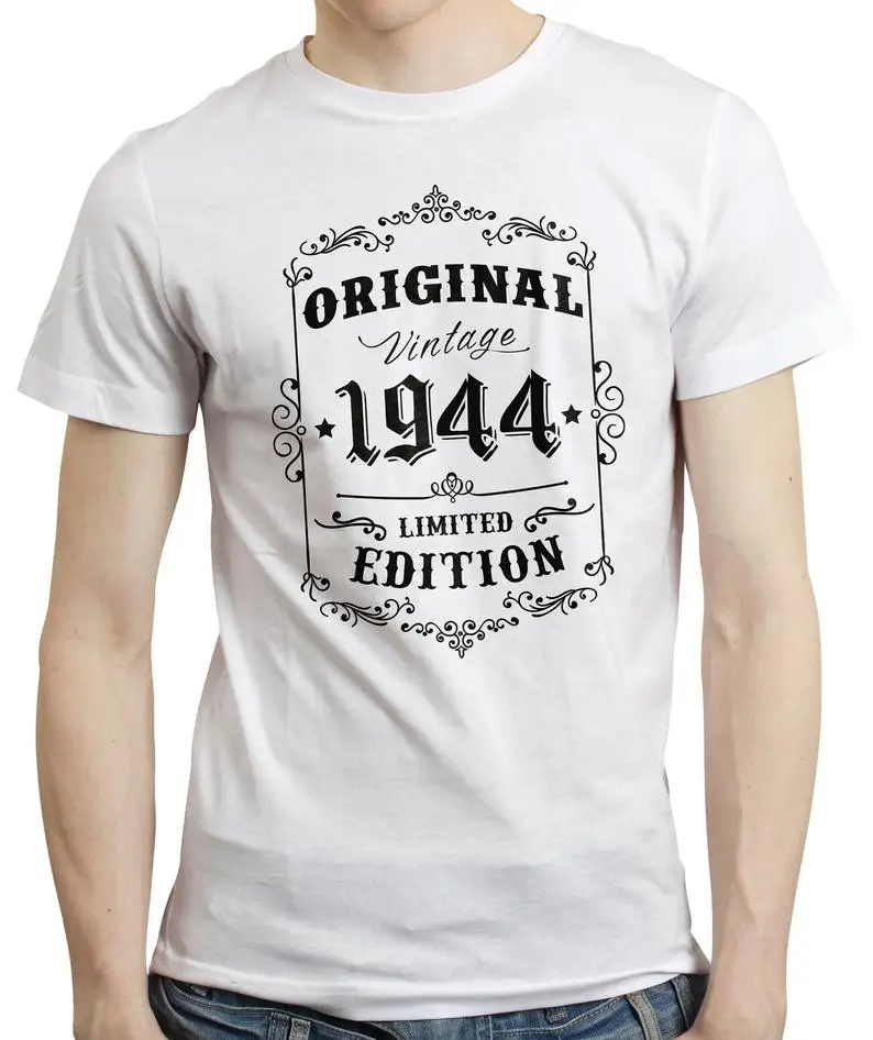 75Th Birthday, Born In 1944 Retro Style Vintage Limited Edition T-Shirt 2019 New Arrive O-Neck T Shirt Men Design Your Own Shirt
75Th Birthday, Born In 1944 Retro Style Vintage Limited Edition T-Shirt 2019 New Arrive O-Neck T Shirt Men Design Your Own Shirt