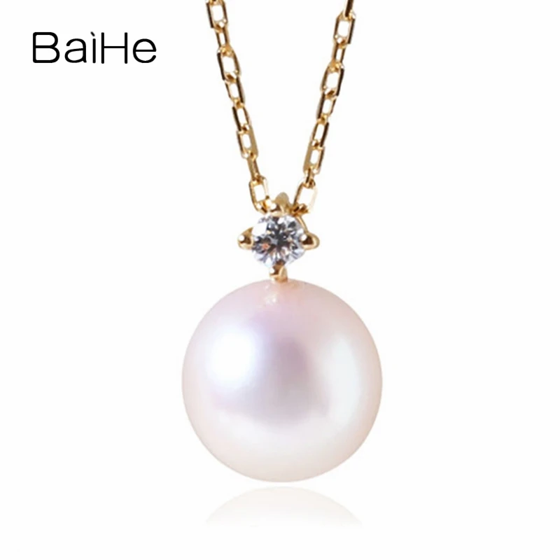 BAIHE Solid 18K Yellow Gold 7.5mm-8mm Natural Freshwater Pearl Necklace Lady Women Fine Jewelry Making ナチュラルパールネックレス عقد من اللؤ
BAIHE Solid 18K Yellow Gold 7.5mm-8mm Natural Freshwater Pearl Necklace Lady Women Fine Jewelry Making ナチュラルパールネックレス عقد من اللؤ