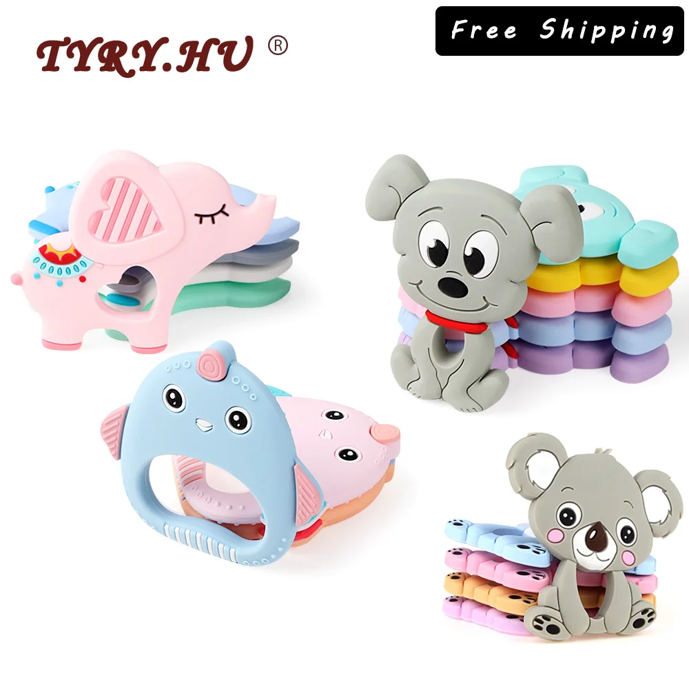 5pc Cartoon Baby Teether Rodents Koala Turtle Raccoon Food Grade Silicone Teething Toy Necklace DIY Pacifier Chain Tools
5pc Cartoon Baby Teether Rodents Koala Turtle Raccoon Food Grade Silicone Teething Toy Necklace DIY Pacifier Chain Tools
