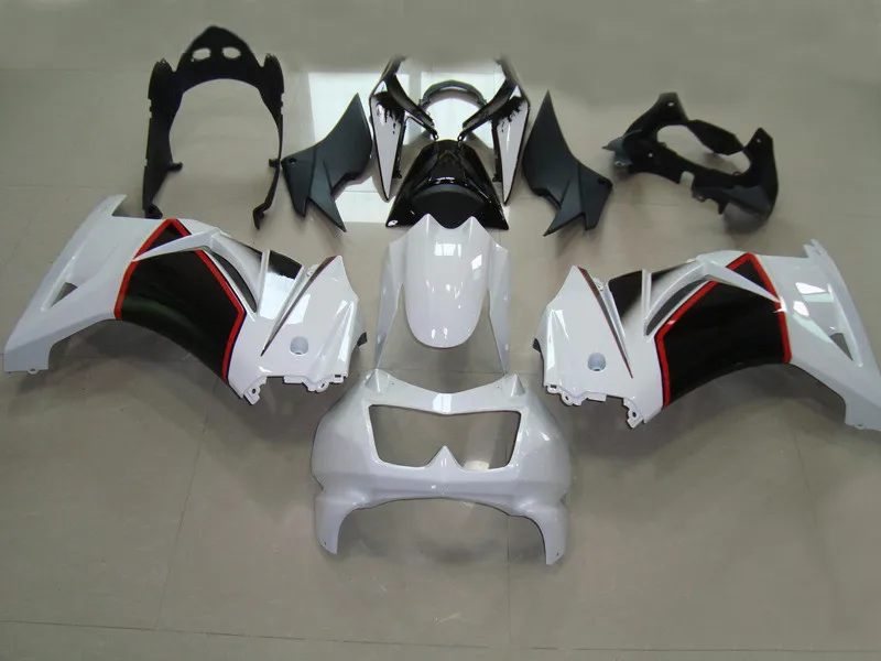 Набор обтекателей литьевой формы для KAWASAKI Ninja ZX250R 08 09 10 12 EX250 ZX 250R 2008 2012 Белый
