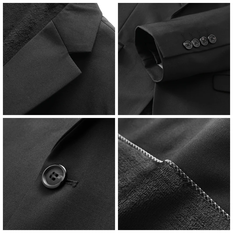 JZ CHIEF Mens Suits 2 Piece With Pants 2018 Men Thicken Jacket Black Suit Costume 2 Buttons Blazer Formal Wedding Suits Coat Men
JZ CHIEF Mens Suits 2 Piece With Pants 2018 Men Thicken Jacket Black Suit Costume 2 Buttons Blazer Formal Wedding Suits Coat Men