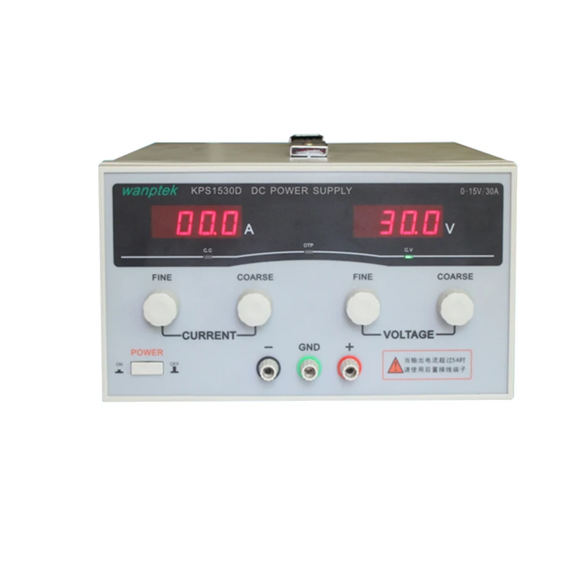 KPS1530D High precision Adjustable LED Dual Display Switching DC power supply 220V EU 15V/30A
KPS1530D High precision Adjustable LED Dual Display Switching DC power supply 220V EU 15V/30A
