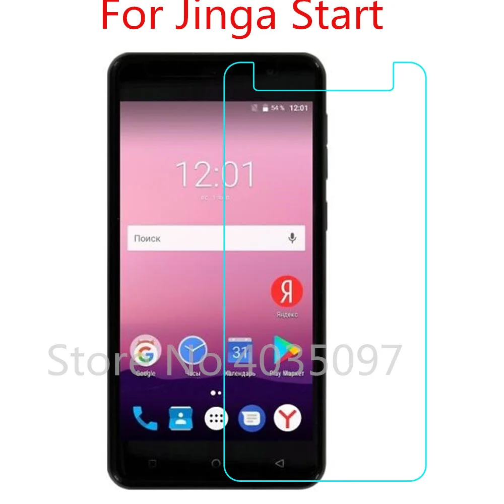 Фото 2.5D 9H закаленное стекло для Jinga Start на телефон защитная пленка Glass|Защитные стёкла и