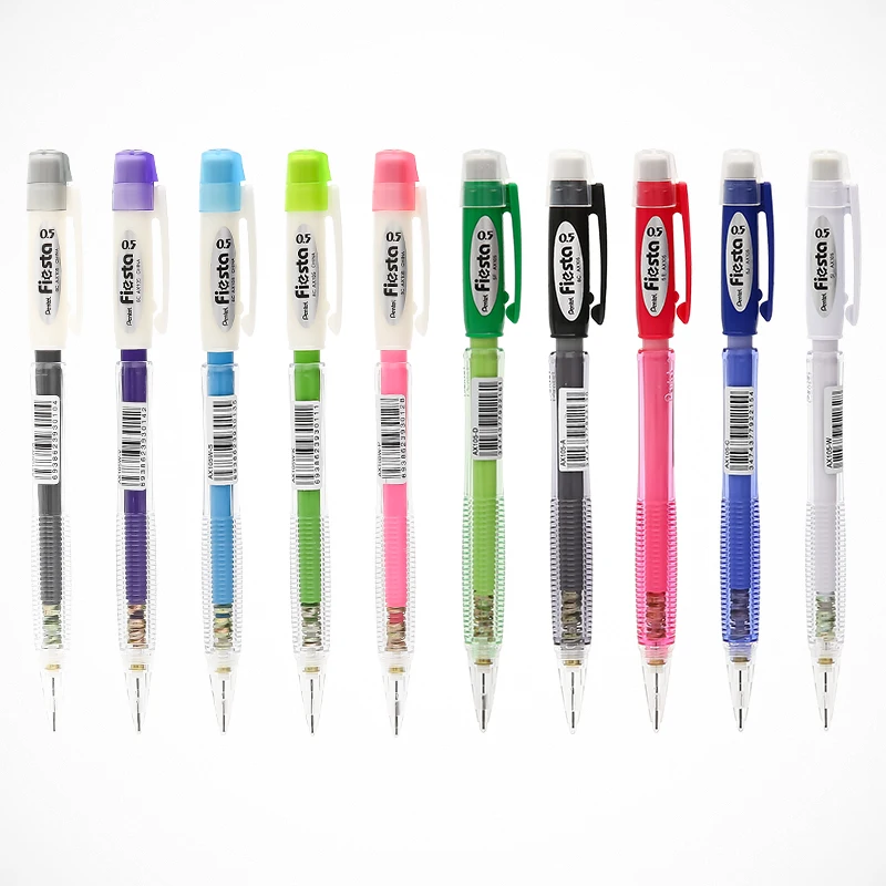 Механический карандаш Pentel Fiesta AX105, 0,5 мм, Япония, 10 цветов на выбор, 10 шт.
Механический карандаш Pentel Fiesta AX105, 0,5 мм, Япония, 10 цветов на выбор, 10 шт.
