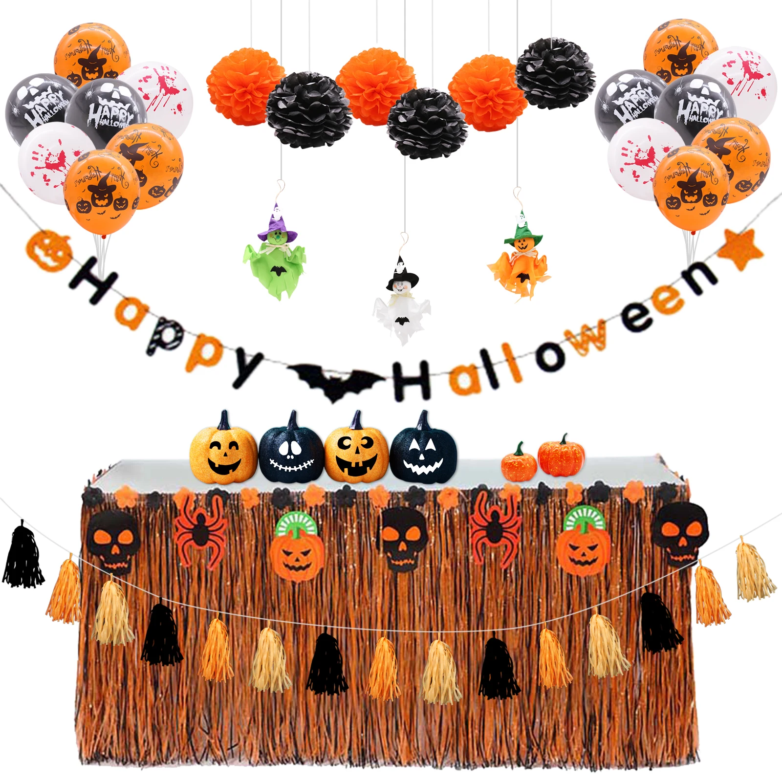 Halloween Decoration Prop Spider Web Pumpkin Bunting Banners Flags Paper Garland Tissue Flower For Kids Halloween Party Supplies
Halloween Decoration Prop Spider Web Pumpkin Bunting Banners Flags Paper Garland Tissue Flower For Kids Halloween Party Supplies