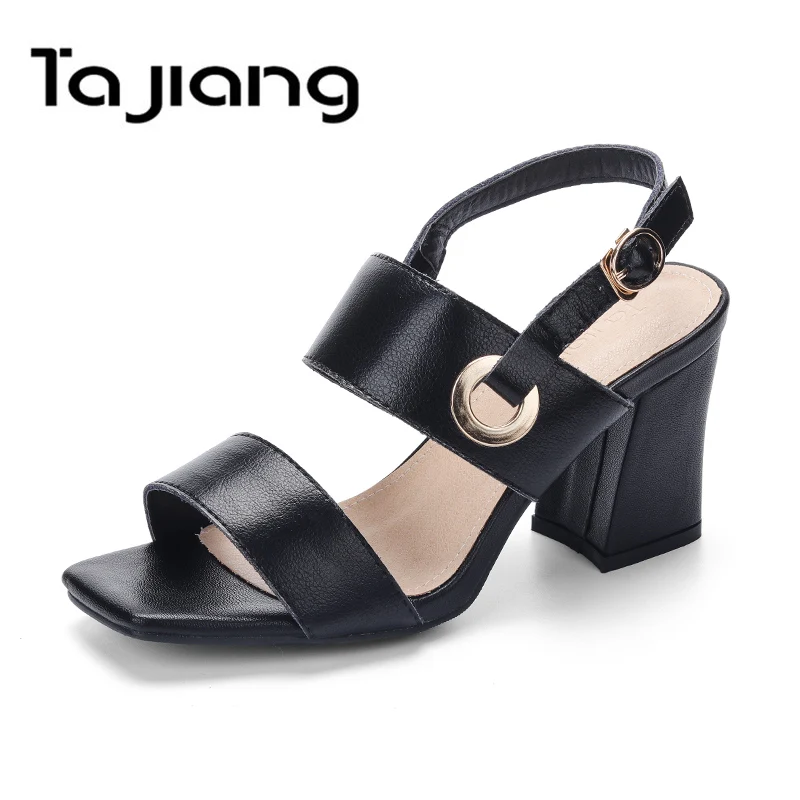 Ta Jiang Genuine Leather Cow Suede Women High Heels Summer Gladiator Sandals Classic Ladies Metal Buckle Dress Shoes Woman
Ta Jiang Genuine Leather Cow Suede Women High Heels Summer Gladiator Sandals Classic Ladies Metal Buckle Dress Shoes Woman