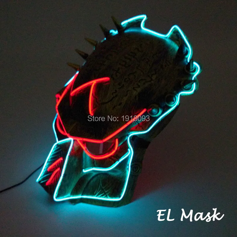 Glowing Film Predator mask Glowing EL Wire Mask EL Product Novelty Lighting Mask for Film Theme Carnival Party Decoration
Glowing Film Predator mask Glowing EL Wire Mask EL Product Novelty Lighting Mask for Film Theme Carnival Party Decoration