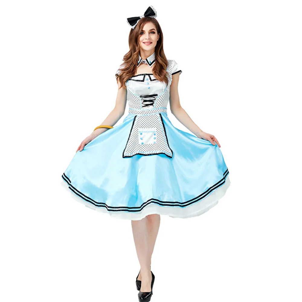 Alice In Wonderland costume for women adult alice cosplay costume blue fancy dress fantasy Halloween costumes for women
Alice In Wonderland costume for women adult alice cosplay costume blue fancy dress fantasy Halloween costumes for women