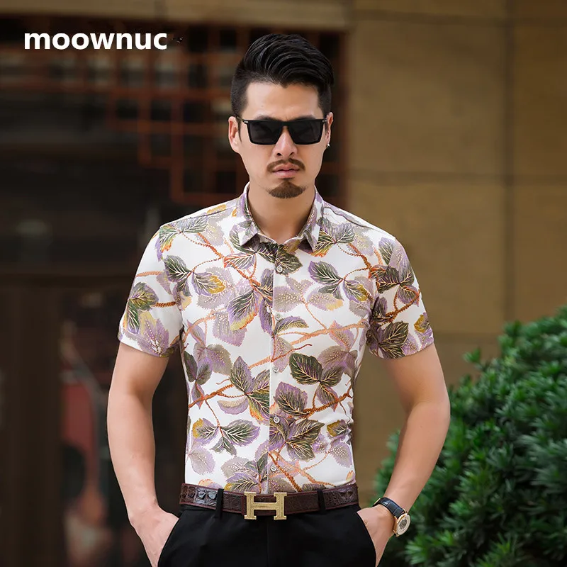 2018 Men's Clothing Shirt Summer Cotton Short Sleeve Shirts for Men Floral Printed Fashion Elastic Shirt Masculino Large Size
2018 Men's Clothing Shirt Summer Cotton Short Sleeve Shirts for Men Floral Printed Fashion Elastic Shirt Masculino Large Size