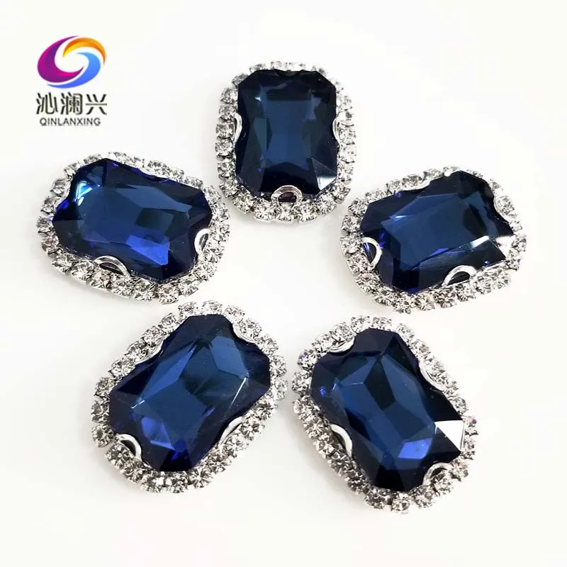 Ink blue color 3D Anti scratch top glass crystal buckle,Silver bottom Sew on stones,DIY/Clothing/wedding decoration SWCB23
Ink blue color 3D Anti scratch top glass crystal buckle,Silver bottom Sew on stones,DIY/Clothing/wedding decoration SWCB23