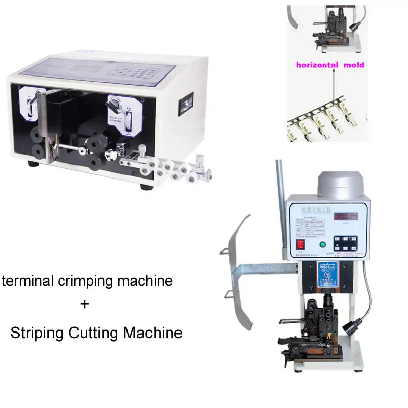 Terminal Crimper 1.5T Wire Crimping Machine with horizontal mold +SWT-508E Automatic strip wire machine 0.1 to 8mm
Terminal Crimper 1.5T Wire Crimping Machine with horizontal mold +SWT-508E Automatic strip wire machine 0.1 to 8mm