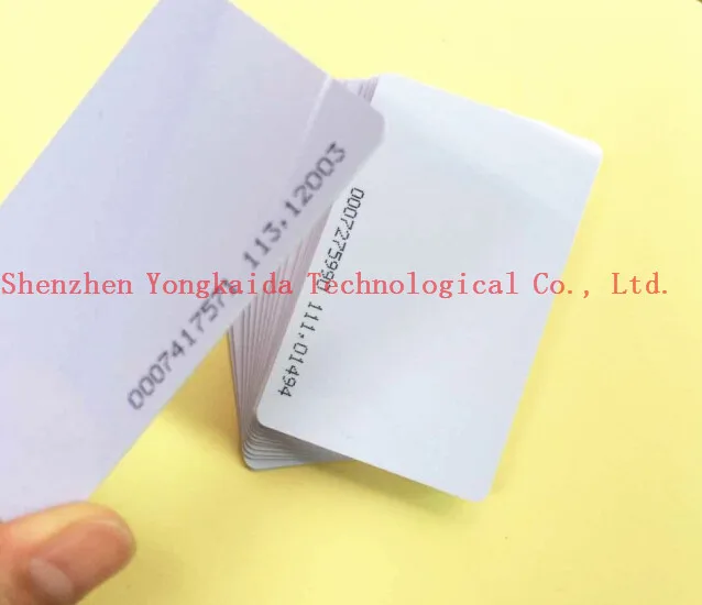 200PCS 125khz Proximity Unique ID number RFID EM4100 Blank Card For Door system/ access control system smart blank card
200PCS 125khz Proximity Unique ID number RFID EM4100 Blank Card For Door system/ access control system smart blank card