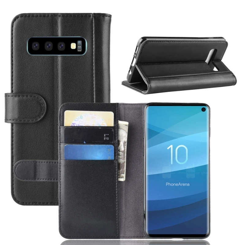 HAWEEL Horizontal Flip Genuine Leather Case for Galaxy S10, with Card Slots & Holder & Wallet
HAWEEL Horizontal Flip Genuine Leather Case for Galaxy S10, with Card Slots & Holder & Wallet