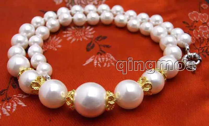 SALE 8-16mm Round High Quality White Sea shell Pearl 17" necklace-nec6020 Wholesale/retail Free shipping
SALE 8-16mm Round High Quality White Sea shell Pearl 17" necklace-nec6020 Wholesale/retail Free shipping