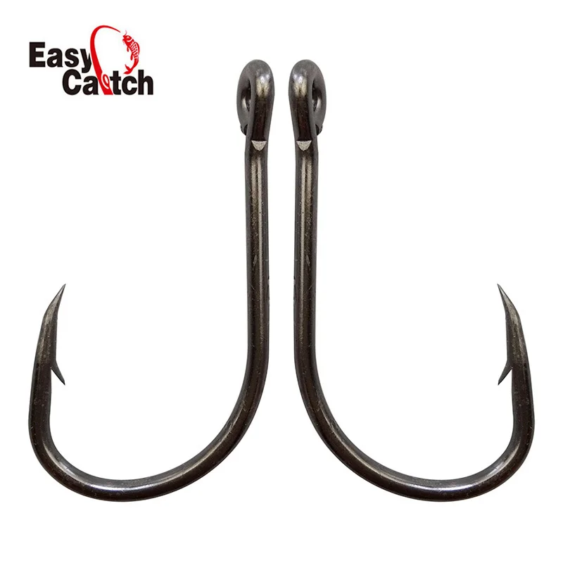 Easy Catch 20 шт. рыболовные крючки из высокоуглеродистой стали 9260 острые без крана для