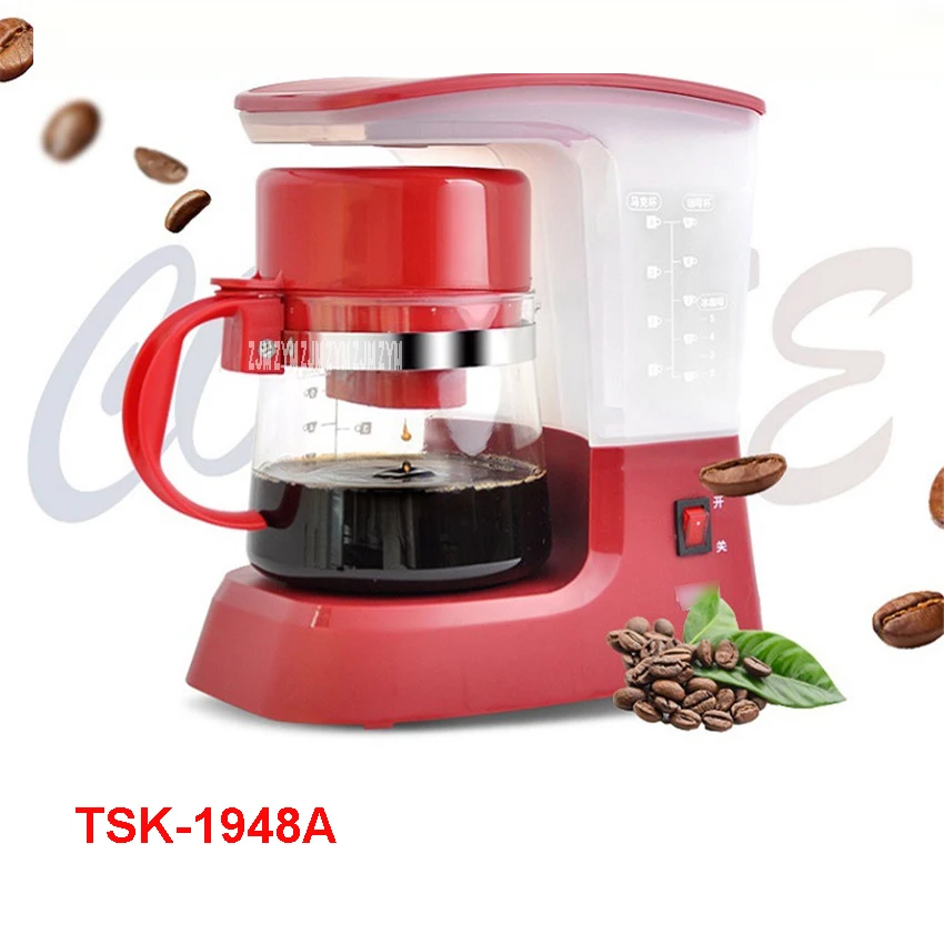 TSK-1948A 220V/50 Гц полностью автоматическая Кофе машина чашки Кофе машина для американский Кофе машины пищевой полипропилен материал 0.6L
TSK-1948A 220V/50 Гц полностью автоматическая Кофе машина чашки Кофе машина для американский Кофе машины пищевой полипропилен материал 0.6L