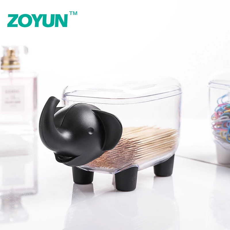 New Creative modern elephant desktop office stationery storage box toothpick cotton swab paper clip dustproof finishing box
New Creative modern elephant desktop office stationery storage box toothpick cotton swab paper clip dustproof finishing box