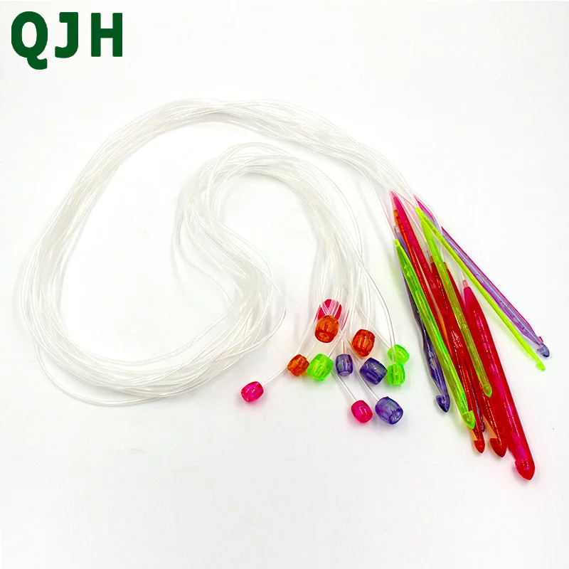New 12pc/set Colorful Plastic Afghan Carpet Crochet Hook Rug Needles Sweater Weaving tools Length 1.1-1.2m Knitting Needles
New 12pc/set Colorful Plastic Afghan Carpet Crochet Hook Rug Needles Sweater Weaving tools Length 1.1-1.2m Knitting Needles