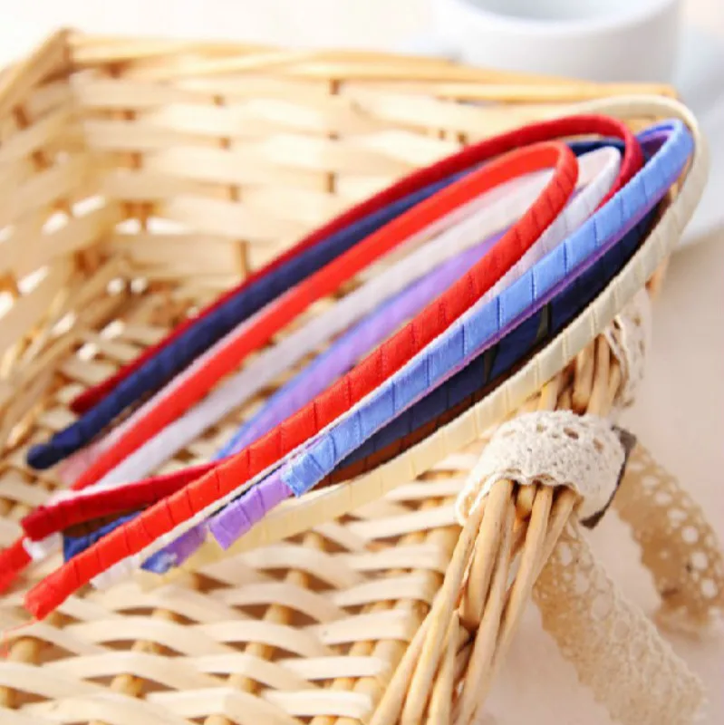 Colorful Metal Headbands For Women Girls Hair Accessories Cloth Twine Headwear Diy Head Hoop Handmade Materials Hairbands | Аксессуары