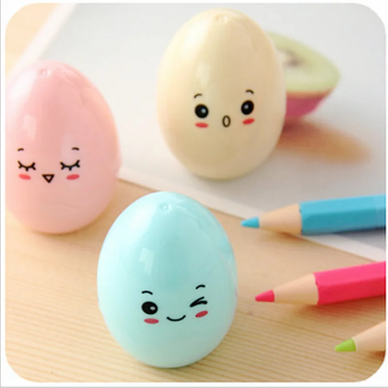 1PCS Cute Kawaii Lovely Plastic Egg Shape Manual Pencil Sharpener Creative Stationery For Kids Office School Supplies
1PCS Cute Kawaii Lovely Plastic Egg Shape Manual Pencil Sharpener Creative Stationery For Kids Office School Supplies
