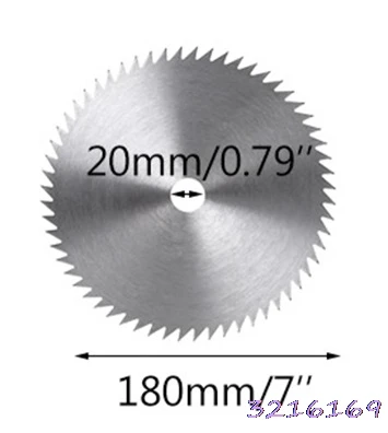 7 Inch Ultra Thin Steel Circular Saw Blade 180mm Bore Diameter 20mm Wheel Cutting Disc For Woodworking Rotary Tool
7 Inch Ultra Thin Steel Circular Saw Blade 180mm Bore Diameter 20mm Wheel Cutting Disc For Woodworking Rotary Tool