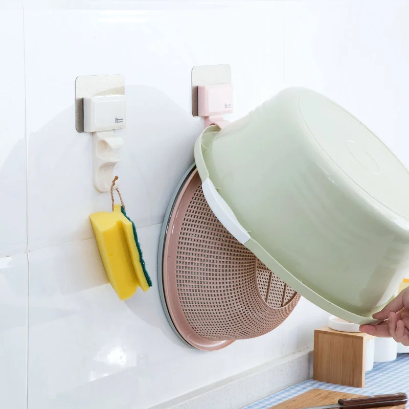 Washbasin Storage Rack Basin Hook Punch-free Waterproof Strong Hook Wall Hanging Bathroom Organizer Wall-mounted Washbasin Stand
Washbasin Storage Rack Basin Hook Punch-free Waterproof Strong Hook Wall Hanging Bathroom Organizer Wall-mounted Washbasin Stand