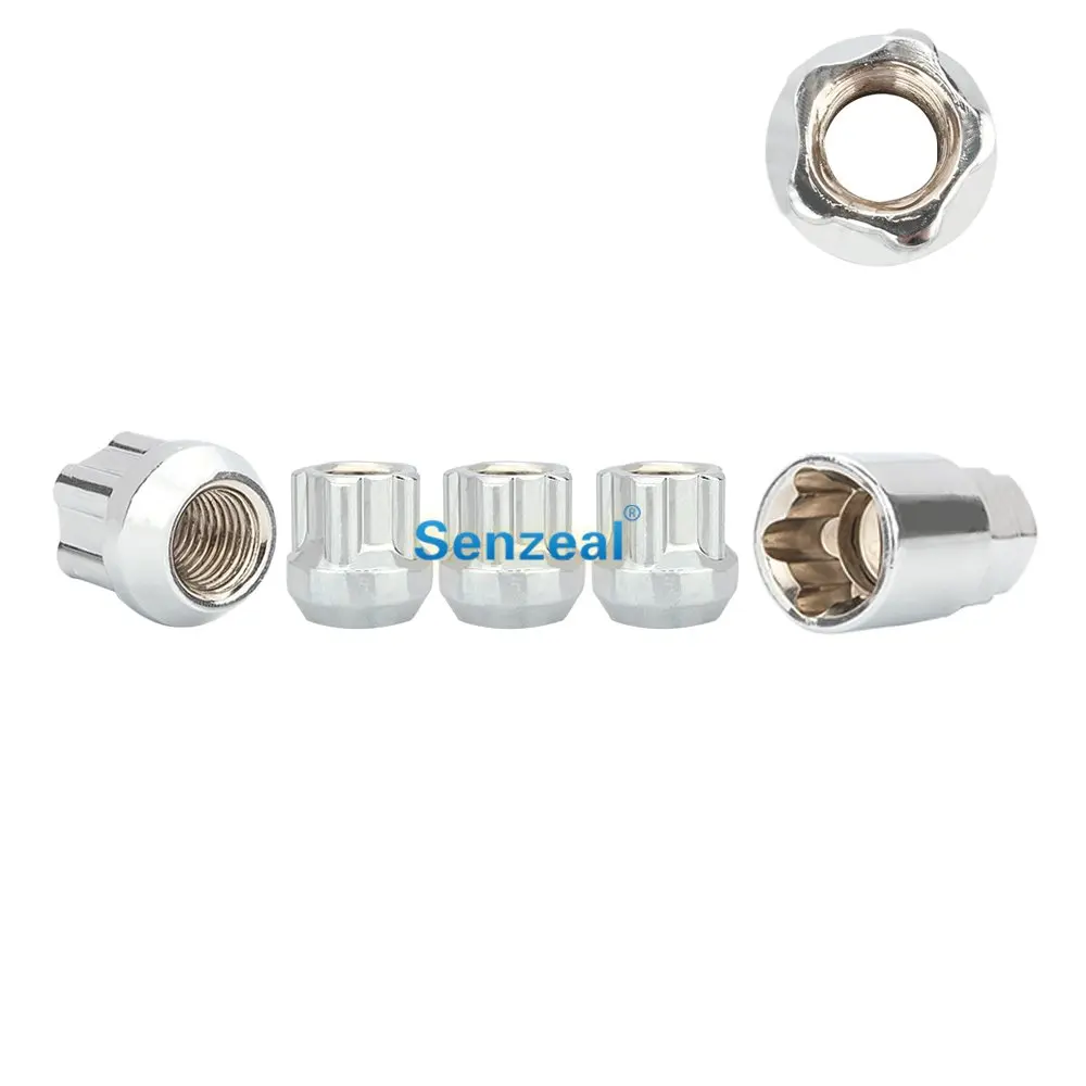 SENZEAL Universal Car Wheel Nut Anti-theft Wheel Lock Nuts M12x1.25 M12x1.5 Strong Durable Alloy Steel 4x Wheel Nut And 1x Screw
SENZEAL Universal Car Wheel Nut Anti-theft Wheel Lock Nuts M12x1.25 M12x1.5 Strong Durable Alloy Steel 4x Wheel Nut And 1x Screw