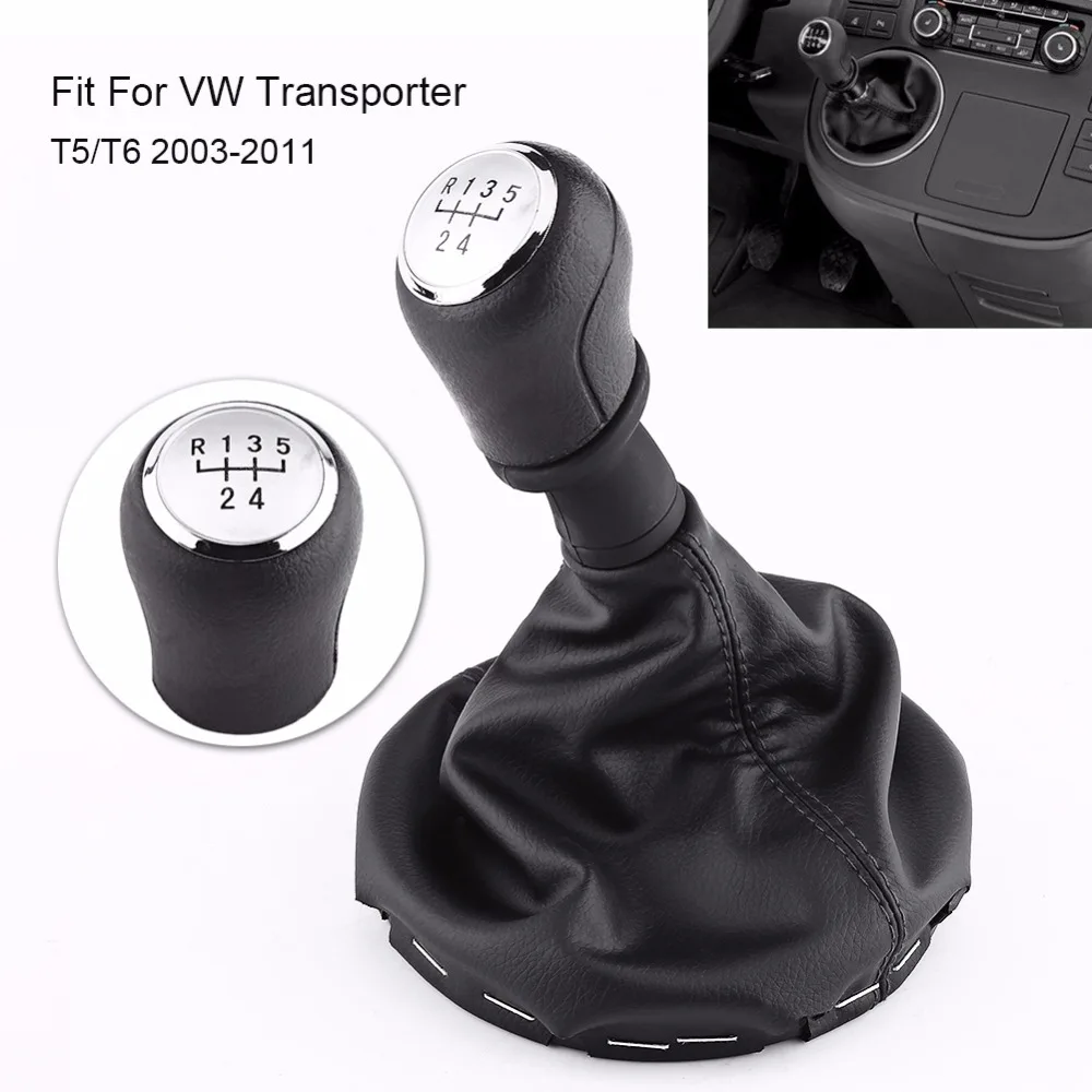 5 скоростей Ручка Переключения рулевого механизма автомобиля Gearstick Gaiter Boot Kit для VW