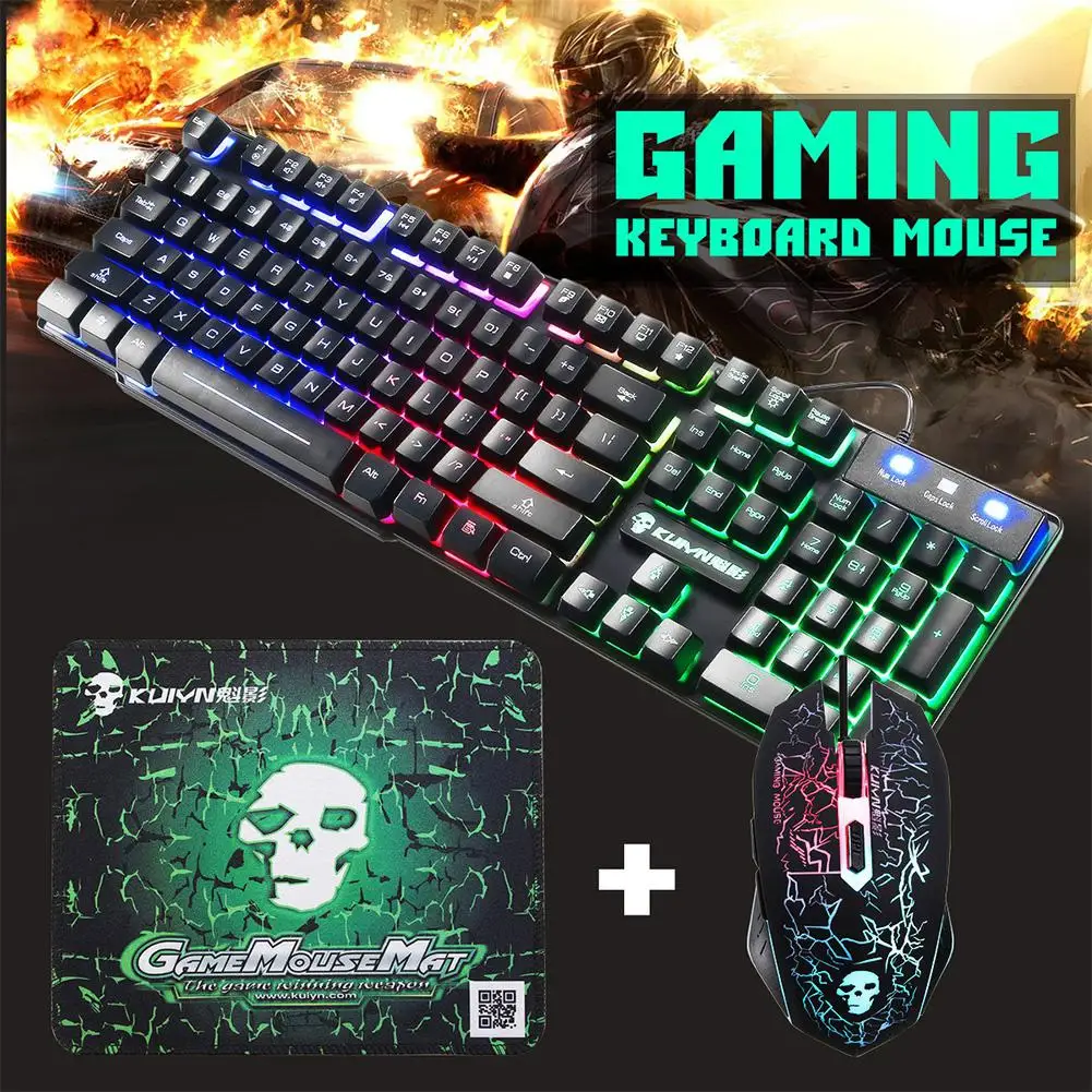 TWISTER.CK USB Office Rainbow Back Light Gaming Keyboard Mouse Set Mechanical for PC Laptop Desktop Gaming Stylish
TWISTER.CK USB Office Rainbow Back Light Gaming Keyboard Mouse Set Mechanical for PC Laptop Desktop Gaming Stylish