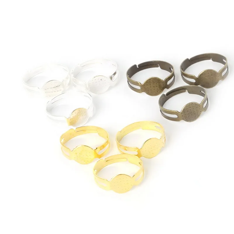 Wholesale 4 Colors 20-40pcs/lot Open Ring Circle With Pad Adjusted Flat Ring Base 18mm&19mm Mesh 16mm For Jewelry Making
Wholesale 4 Colors 20-40pcs/lot Open Ring Circle With Pad Adjusted Flat Ring Base 18mm&19mm Mesh 16mm For Jewelry Making