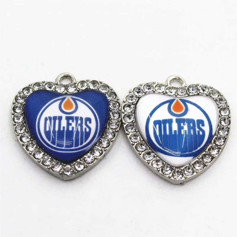 Ice Hockey Team Oilers Crystal Heart 10pcs Dangle Charms DIY Jewelry Accessory Hanging Floating Ice Hockey Sports Charms
Ice Hockey Team Oilers Crystal Heart 10pcs Dangle Charms DIY Jewelry Accessory Hanging Floating Ice Hockey Sports Charms